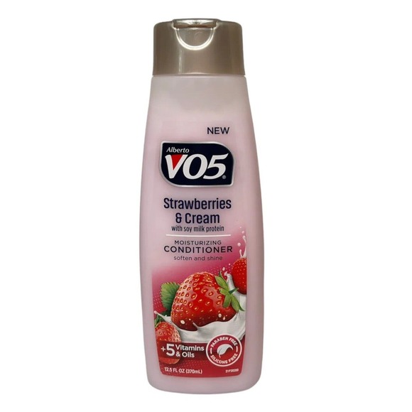 Alberto VO5 STRAWBERRIES & CREAM 3 Conditioner and 1 Shampoo 12.5 oz Each - Picture 2 of 3